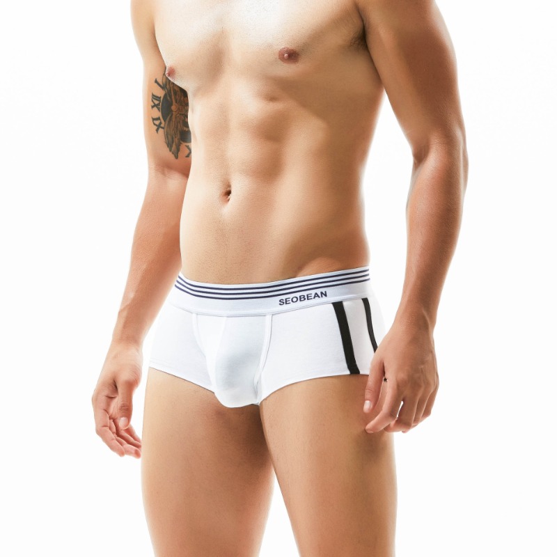Boxer Brief Pack Cotton - Semplice tinta unita, boxer da uomo,