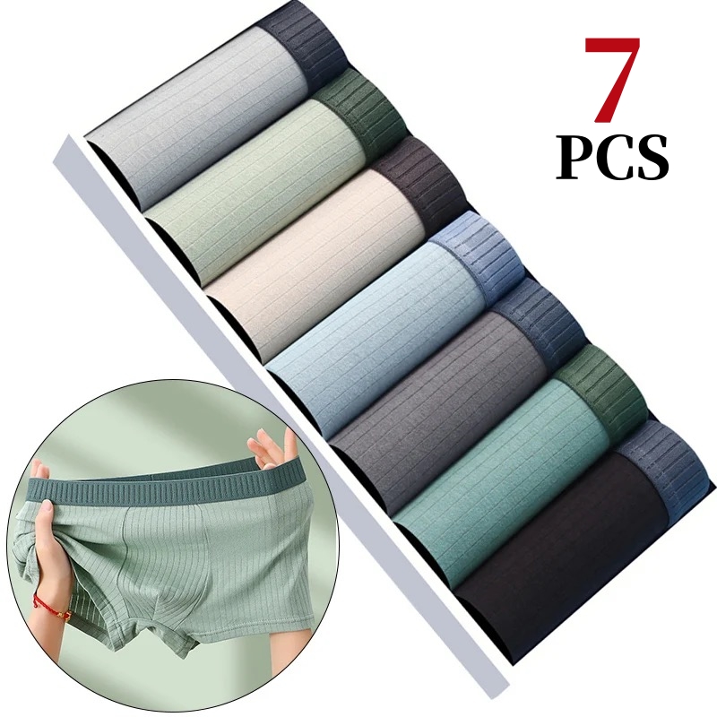 Boxer Brief Pack Cotton - 7 Pz/lotto Biancheria Intima di Cotone